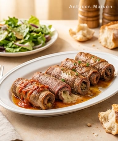 Roulés de bœuf à l'italienne : le plat qui fond dans la bouche