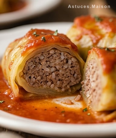 Roulés de chou farcis façon grand-mère