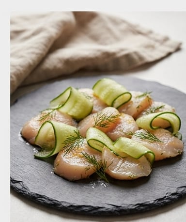 Saint-Jacques marinées façon gravlax : le luxe cru qui fond en bouche