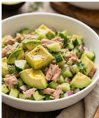Salade avocat-thon : le repas frais qui cale sans culpabilité