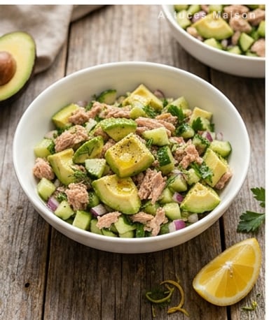 Salade avocat-thon : le repas frais qui cale sans culpabilité