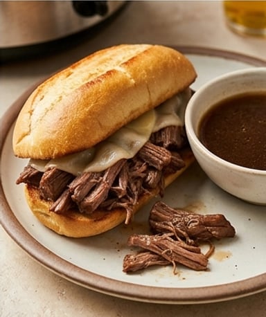 Sandwich Dip Français au Bœuf Fondant : L’Art de la Simplicité Gourmande