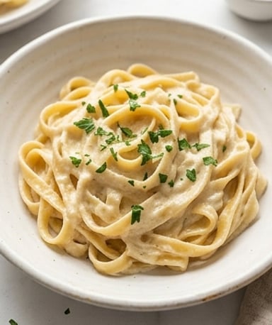 Sauce Alfredo légère au cottage cheese