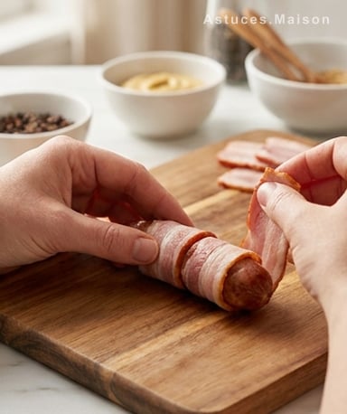 Préparer les saucisses : l’art de l’enroulement
