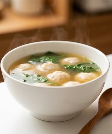 Soupe de boules de poisson taïwanaise : réconfort en 20 minutes