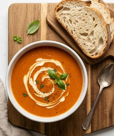 Soupe de tomates maison : onctueuse, profonde et sans prise de tête