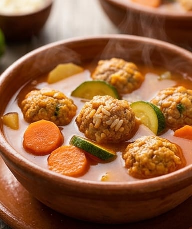 Soupe mexicaine aux boulettes de viande : réconfort en une casserole