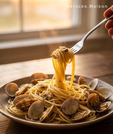 Spaghetti alle vongole : le goût de la mer en 20 minutes