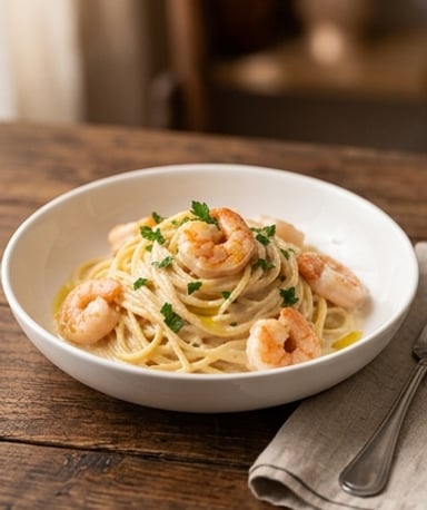 Spaghettis aux crevettes : la sauce crémeuse qui fait oublier les restaurants