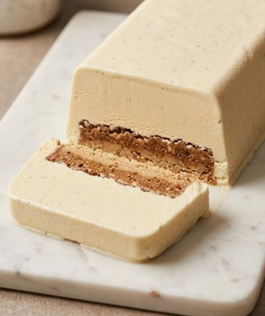 Tablette glacée vanille-noisette : le dessert chic maison