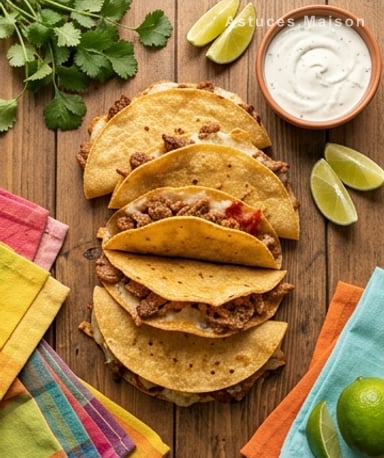 Tacos croustillants au four : le dîner express qui fait illusion