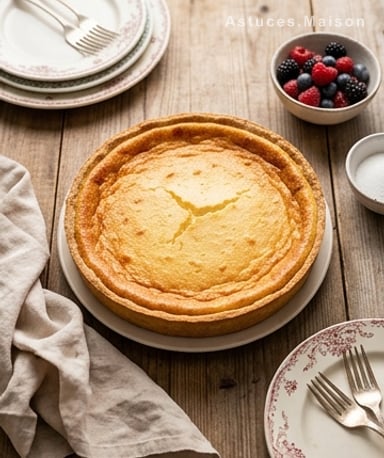 Tarte alsacienne au fromage blanc : le nuage doré qui fond en bouche