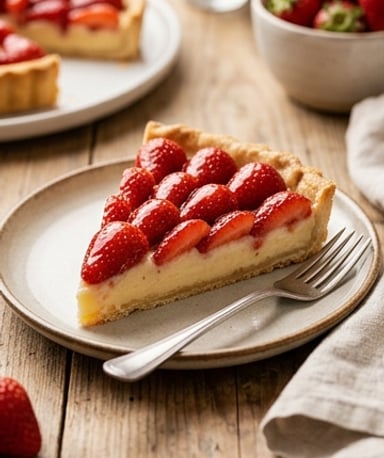 Tarte aux fraises à l’ancienne : le croustillant rencontre la fraîcheur