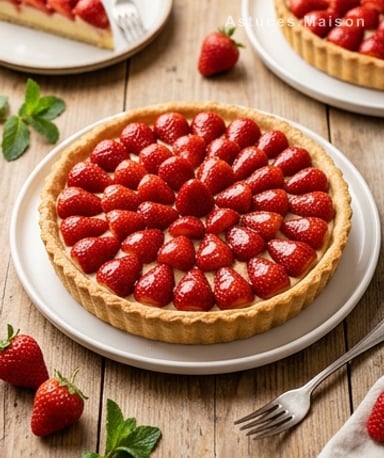 Tarte aux fraises à l'ancienne : le croustillant rencontre la fraîcheur