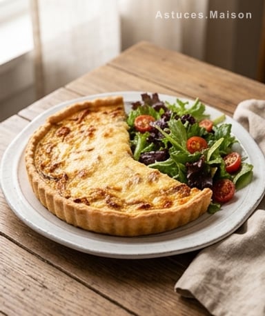 Tarte aux oignons fondants et fromage gratiné : le réconfort en une bouchée
