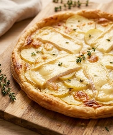 Tarte fine reblochon-pommes de terre : le croustillant qui fond dans la bouche