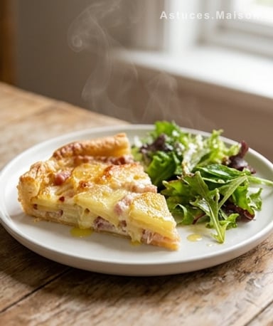 Tarte fondante pommes de terre-fromage : le réconfort en une bouchée