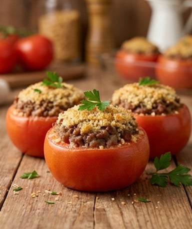 Tomates farcies à la viande hachée : le plat réconfort qui fait fondre toute la tablée