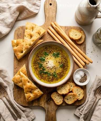 Trempette à l'huile d'olive et ail : le secret des paniers à pain de resto