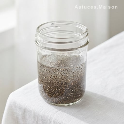 Eau de chia : les fibres qui gonflent et nettoient
