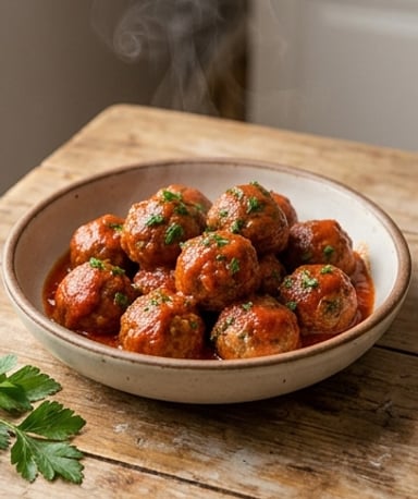 Boulettes fondantes à la sauce tomate : le réconfort en une bouchée
