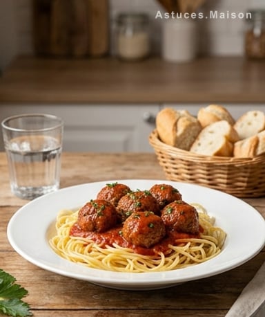 Boulettes fondantes à la sauce tomate : le réconfort en une bouchée