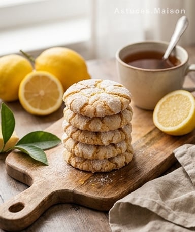 Craquelés au citron : le biscuit qui sent l'été en plein hiver