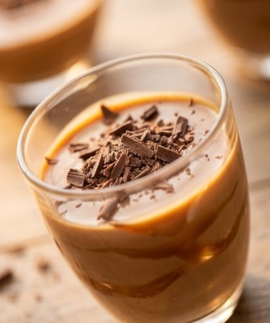 Crémeux caramel-chocolat express