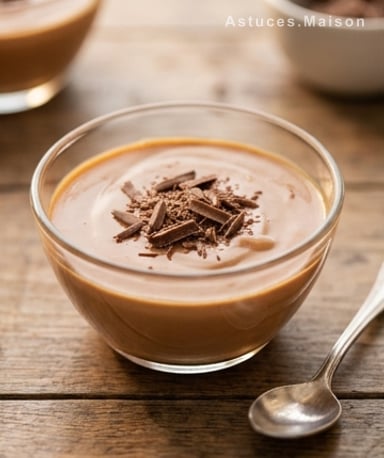 Crémeux caramel-chocolat : le dessert express qui fond comme un nuage