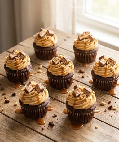Cupcakes Snickers : le dessert qui explose de gourmandise