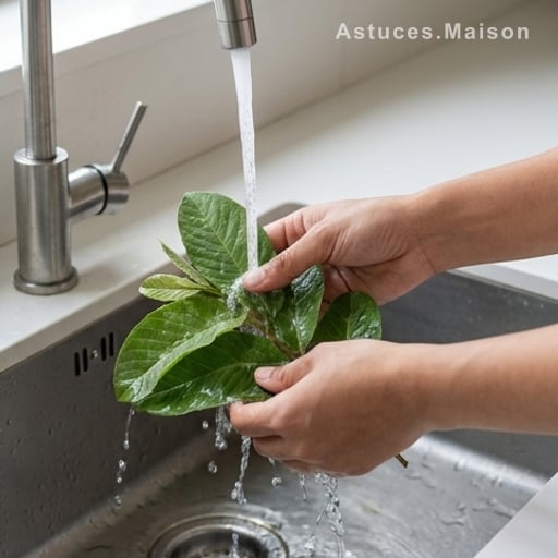 Méthode 1 : Mâcher des feuilles fraîches pour un effet immédiat
