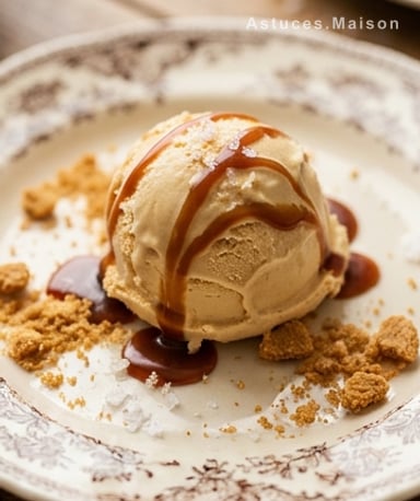 Glace au caramel maison : crémeuse comme en glacier, sans sorbetière ni crème