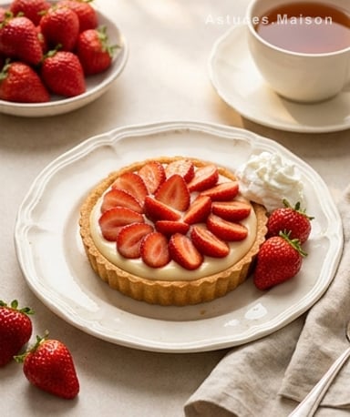 Tarte aux fraises crémeuse : le dessert qui fait briller les yeux (et les papilles)