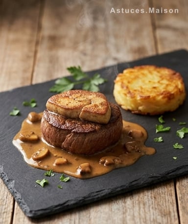 Tournedos Rossini revisité : le steak qui murmure au foie gras
